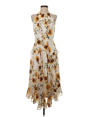 White sunflower dress, size 4